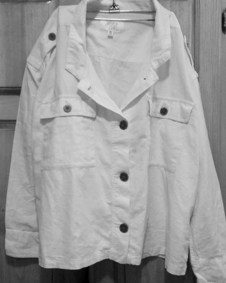Time and Tru Jackets & Blazers - Cream linen jacket